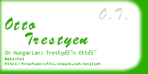 otto trestyen business card